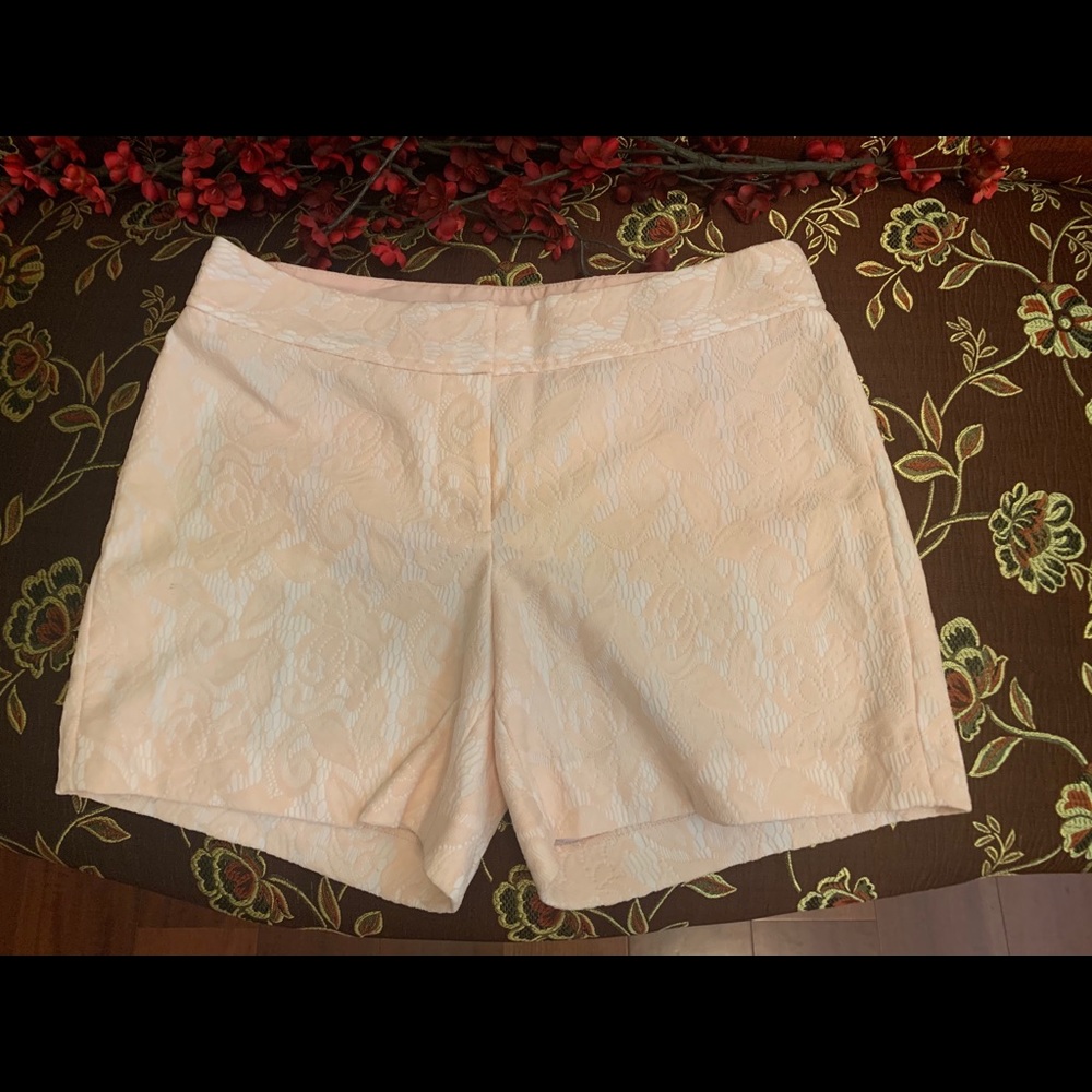 Cache Laced Shorts Pale Peach